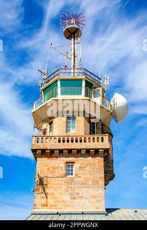 Pointe du Raz. Das Semaphor. Brittany. Finistère Stockfoto