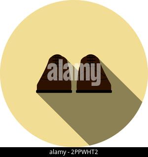 Symbol Für Geschäftsschuhe Stock Vektor