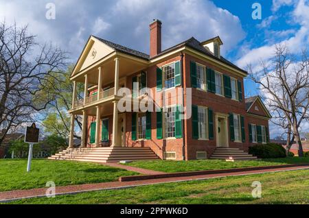 Das William Henry Harrison Mansion in Indiana Stockfoto