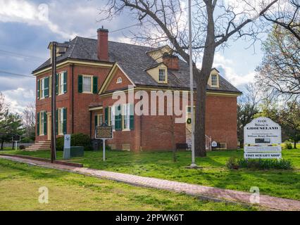 Das William Henry Harrison Mansion in Indiana Stockfoto