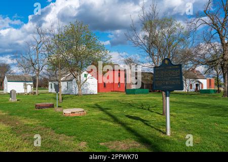 Die Vincennes State Historic Sites in Indiana Stockfoto