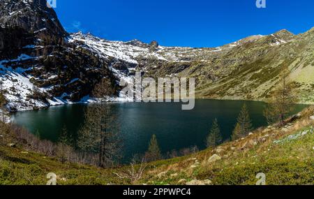 Ausflug zum Livio Bianco Zufluchtsort im oberen Valle Gesso in der Provinz Cuneo im südlichen Piemont Stockfoto