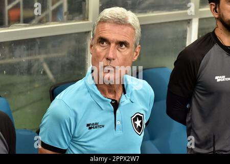 BA - SALVADOR - 04/24/2023 - BRASILEIRO A 2023, BAHIA X BOTAFOGO - Luis Castro, Trainer von Botafogo während eines Spiels gegen Bahia im Stadion Arena Fonte Nova für DIE BRASILIANISCHE A 2023 Meisterschaft. Foto: Walmir Cirne/AGIF/Sipa USA Stockfoto