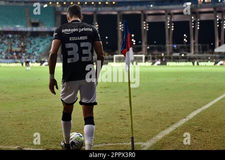 BA - SALVADOR - 04/24/2023 - BRASILEIRO A 2023, BAHIA X BOTAFOGO - Eduardo, Botafogo-Spieler während eines Spiels gegen Bahia im Stadion Arena Fonte Nova für DIE BRASILIANISCHE A 2023-Meisterschaft. Foto: Walmir Cirne/AGIF/Sipa USA Stockfoto