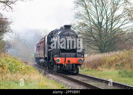 Eine Gala der Dampfeisenbahn in der East Lancashire Railway (ELR) Stockfoto