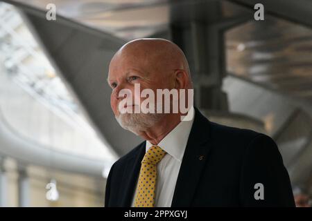 Edinburgh Scotland, Vereinigtes Königreich, 25. April 2023. Colin Beattie vom schottischen Parlament. Live-Nachrichten von sst/alamy Stockfoto