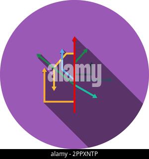 Symbol Richtungspfeile Stock Vektor