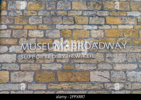 Broadway Museum and Art Gallery im hübschen Cotswold Village of Broadway in Worcestershire, England, Großbritannien Stockfoto