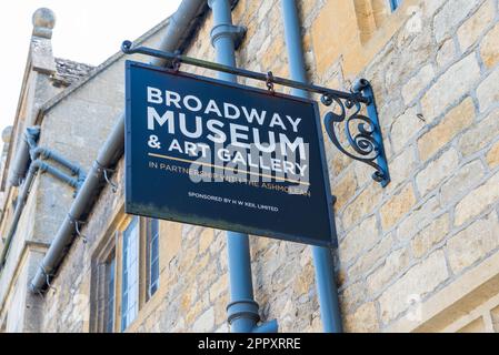 Broadway Museum and Art Gallery im hübschen Cotswold Village of Broadway in Worcestershire, England, Großbritannien Stockfoto