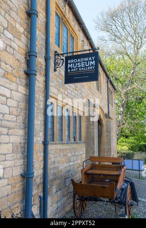 Broadway Museum and Art Gallery im hübschen Cotswold Village of Broadway in Worcestershire, England, Großbritannien Stockfoto