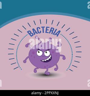 Arroganter Bakteriensymbol-Vektor Stock Vektor
