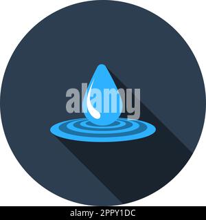Wasser-Tropfen-Symbol Stock Vektor