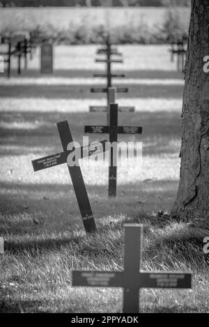 Der deutsche Friedhof Fricourt in der Somme Stockfoto