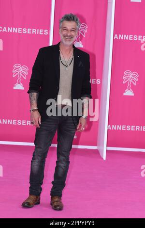 CANNES, FRANKREICH - 15 6. APRIL Canneseries International Festival : 2. Tag Stephane Blancafort , nehmen Sie an der Eröffnungszeremonie der 6. Canneseries Teil Stockfoto