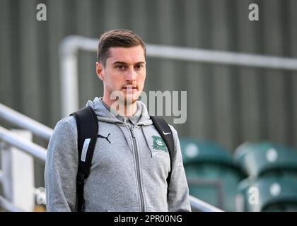 Plymouth, Großbritannien. 25. April 2023. Conor Grant #15 von Plymouth Argyle erscheint während des Spiels der Sky Bet League 1 Plymouth Argyle vs Bristol Rovers im Home Park, Plymouth, Großbritannien, 25. April 2023 (Foto von Stan Kasala/News Images) in Plymouth, Großbritannien, am 4./25. April 2023. (Foto: Stan Kasala/News Images/Sipa USA) Guthaben: SIPA USA/Alamy Live News Stockfoto