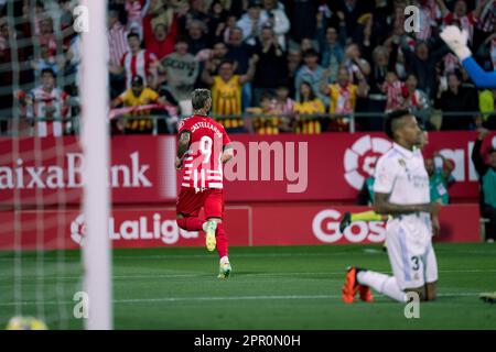 Girona, Spanien, 25. April 2023. Spanisch La Liga: Girona FC / Real Madrid CF . Kredit: Joan G/Alamy Live News Stockfoto