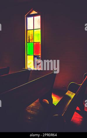 Die Montpelier Methodist Church wird im Baldwin County Bicentennial Park, 22. April 2023, in Stockton, Alabama, abgebildet. Die Kirche wurde 1895 erbaut. Stockfoto