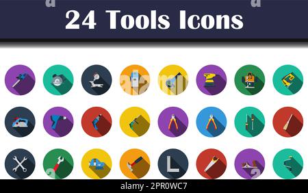 Tools-Symbolsatz Stock Vektor