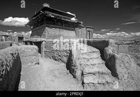 KINGS CHAPEL im SOMMERPALAST VON TSAPARANG (10. C.), GUGE KINGDOM westlich DES KAILASH - TIBET Stockfoto