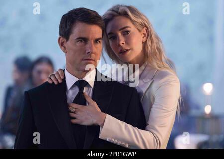 VERÖFFENTLICHUNGSDATUM: 14. Juli 2023 TITEL: Mission: Impossible - Dead Reckoning Teil 1 STUDIO: Paramount Pictures DIRECTOR: Christopher McQuarrie PLOT: 7. Eintrag in der Long-Running Mission: Impossible Serie. HAUPTROLLE: TOM CRUISE und VANESSA KIRBY (Bild: © Paramount Pictures/Entertainment Pictures/ZUMAPRESS.com) – NUR REDAKTIONELLE VERWENDUNG! Nicht für den kommerziellen GEBRAUCH! Stockfoto