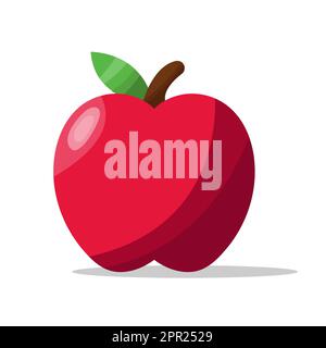 Cartoon-Apfelfrucht Stock Vektor
