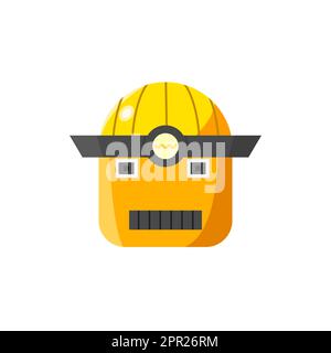 Roboterdesign für Gesicht oder Maske Stock Vektor