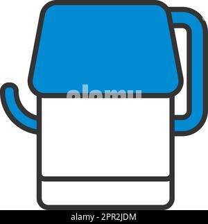 WC-Papier-Symbol Stock Vektor