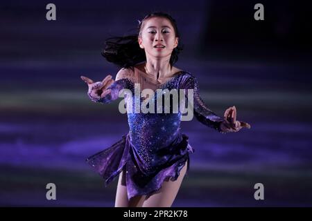 Kinoshita Academy Kyoto Ice Arena, Kyoto, Japan. 22. April 2023. Sumika Kanazawa, 22. APRIL 2023 - Figure Skating : BLOOM on ICE 2023 in Kinoshita Academy Kyoto Ice Arena, Kyoto, Japan. Kredit: Naoki Nishimura/AFLO SPORT/Alamy Live News Stockfoto