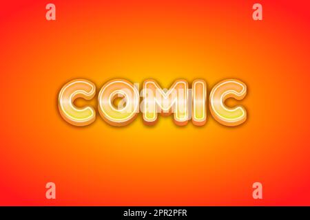 Texteffekte Comic Stock Vektor