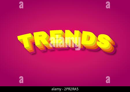 Trends für Texteffekte Stock Vektor