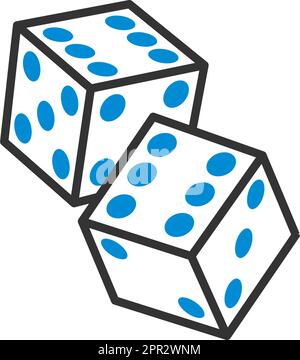 Symbol „Würfelspiel“ Stock Vektor