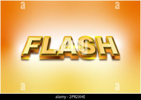 Texteffekte Flash Stock Vektor