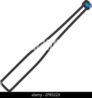 Baseballschläger-Symbol Stock Vektor