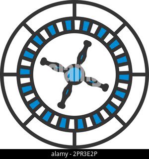 Roulette-Rad-Symbol Stock Vektor