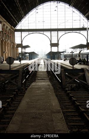 Bahnhof Budapest-Keleti Stockfoto