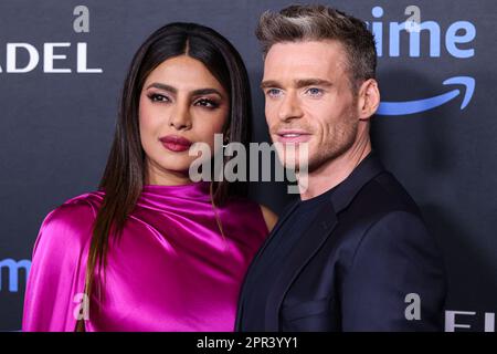 Culver City, Usa. 25. April 2023. CULVER CITY, LOS ANGELES, KALIFORNIEN, USA - APRIL 25: Priyanka Chopra Jonas und Richard Madden treffen am 25. April 2023 im Culver Theater in Culver City, Los Angeles, Kalifornien, USA auf dem roten Teppich von Los Angeles und der Fan-Screening für die „Zitadelle“ von Amazon Prime Video 1 ein. (Foto: Xavier Collin/Image Press Agency) Kredit: Image Press Agency/Alamy Live News Stockfoto