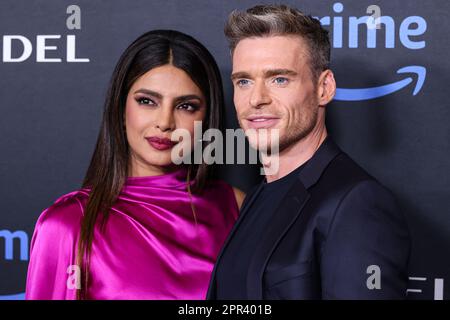 Culver City, Usa. 25. April 2023. CULVER CITY, LOS ANGELES, KALIFORNIEN, USA - APRIL 25: Priyanka Chopra Jonas und Richard Madden treffen am 25. April 2023 im Culver Theater in Culver City, Los Angeles, Kalifornien, USA auf dem roten Teppich von Los Angeles und der Fan-Screening für die „Zitadelle“ von Amazon Prime Video 1 ein. (Foto: Xavier Collin/Image Press Agency) Kredit: Image Press Agency/Alamy Live News Stockfoto