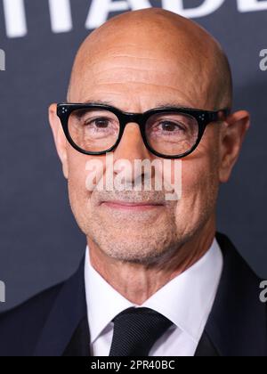 Culver City, Usa. 25. April 2023. CULVER CITY, LOS ANGELES, KALIFORNIEN, USA - APRIL 25: Der amerikanische Schauspieler und Filmemacher Stanley Tucci trifft am 25. April 2023 im Culver Theater in Culver City, Los Angeles, Kalifornien, USA auf dem roten Teppich von Los Angeles und der Fan-Screening für die „Zitadelle“ von Amazon Prime Video 1 ein. (Foto: Xavier Collin/Image Press Agency) Kredit: Image Press Agency/Alamy Live News Stockfoto