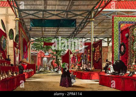 India No7 Ausstellung in der Great Exhibition 1851 in London, England, Illustration von Joseph Nash, 1854 Stockfoto