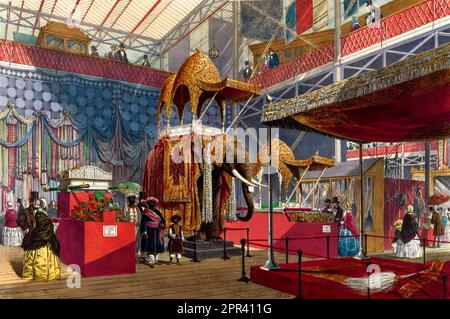 India No4 Ausstellung in der Great Exhibition 1851 in London, England, Illustration von Joseph Nash, 1854 Stockfoto