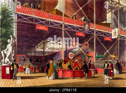 India No2 Ausstellung in der Great Exhibition 1851 in London, England, Illustration von Joseph Nash, 1854 Stockfoto