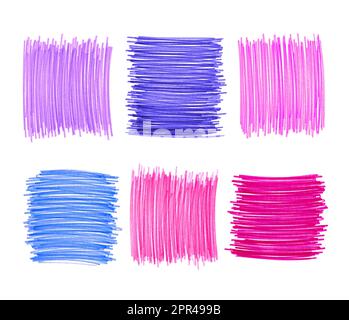 Abstrakte Farbe Elemente für Design auf weißem Hintergrund Stockfoto