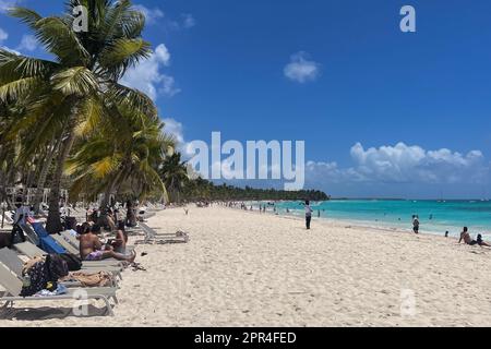 Cotubanama-Nationalpark, Isla Saona, Dominikanische Republik Stockfoto