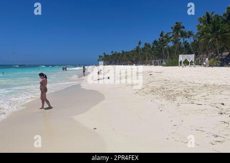 Cotubanama-Nationalpark, Isla Saona, Dominikanische Republik Stockfoto