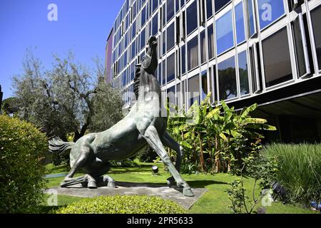 Rom, Italien. 26. April 2023. Während der Pressekonferenz zum Konzert am 1. Mai, bei Studies of the RAI Italian Radio Television, 26. April 2023, Rom, Italien Kredit: Live Media Publishing Group/Alamy Live News Stockfoto