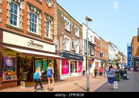 High Street, King's Lynn, Norfolk, England, Vereinigtes Königreich Stockfoto