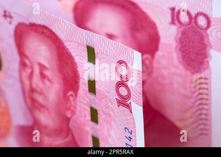 Chinesisches Geld - 100 Yuan - Geschäftserfolg Stockfoto