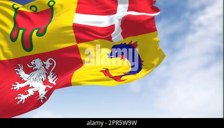 arkansas flag 02.mp4 Stockfoto