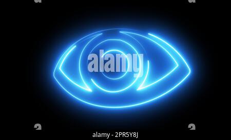 Neonauge Stockfoto