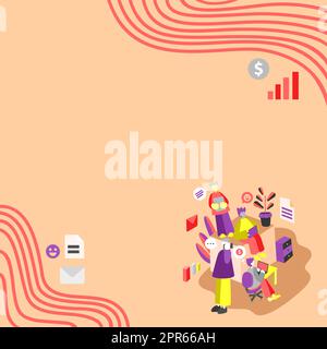 Geschäftsleute, Die Auf Lap Tops Zusammenarbeiten, Einer Telefoniert. Gruppe Von Vier Freunden Im Büro, Die Arbeiten, Zwei Am Computer, Andere Am Handy, Letzte Anordnung Von Dokumenten. Stock Vektor